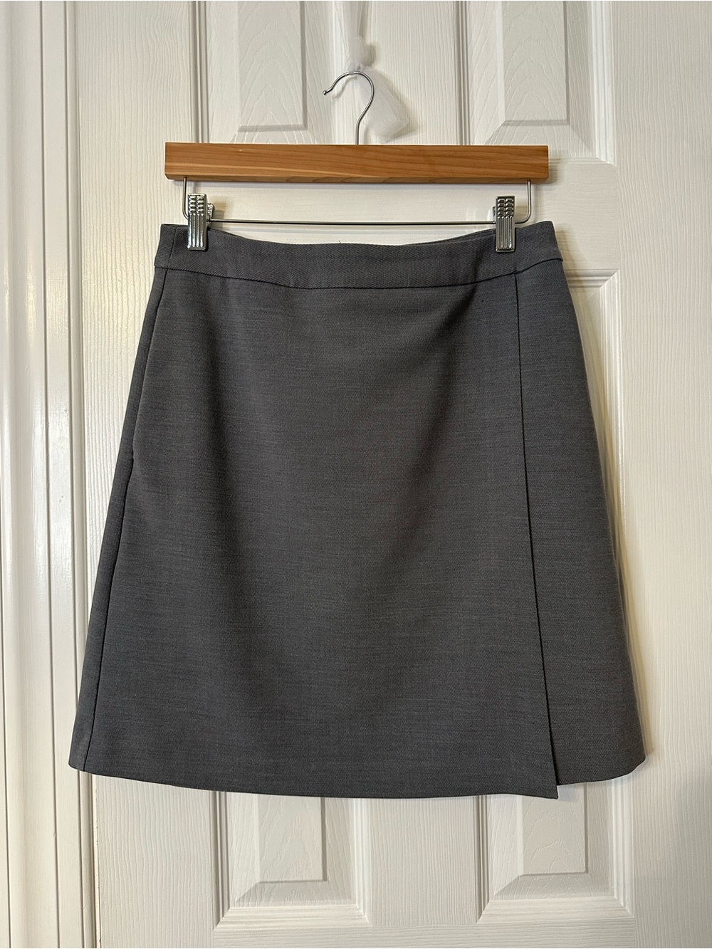 Halogen Charcoal Gray A-Line Skirt